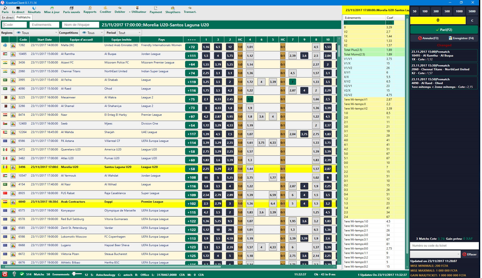 Xbetting System Cashier client
