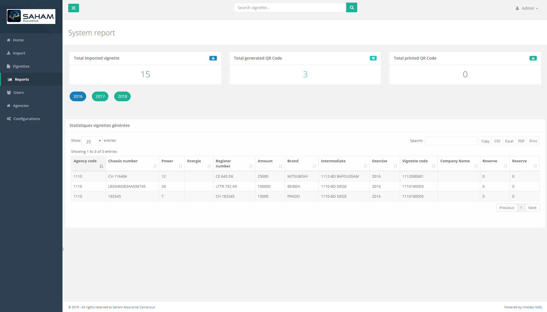 QR Code Generator - Reporting